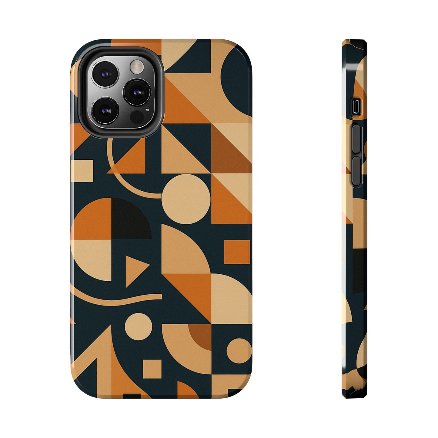 Coques de téléphone robustes à motifs géométriques