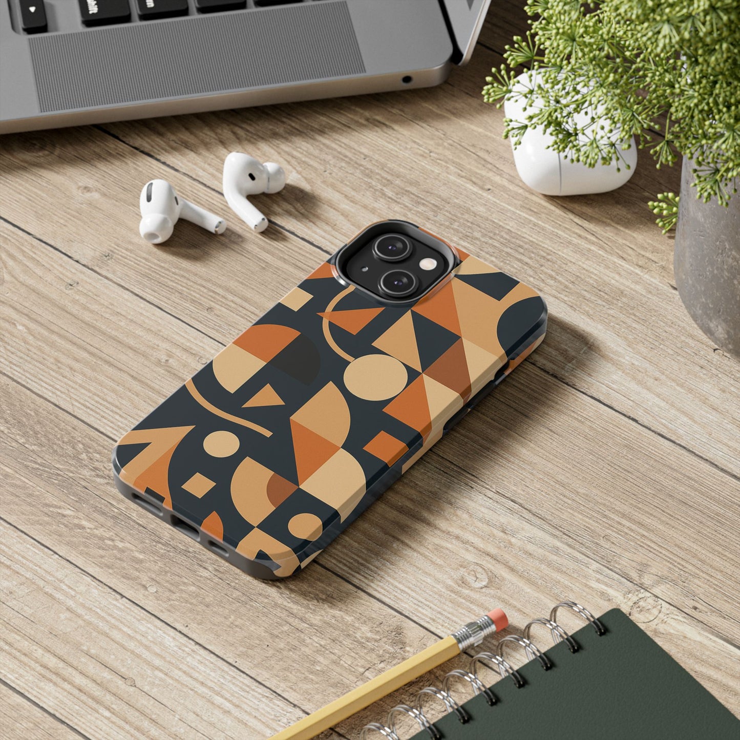 Coques de téléphone robustes à motifs géométriques