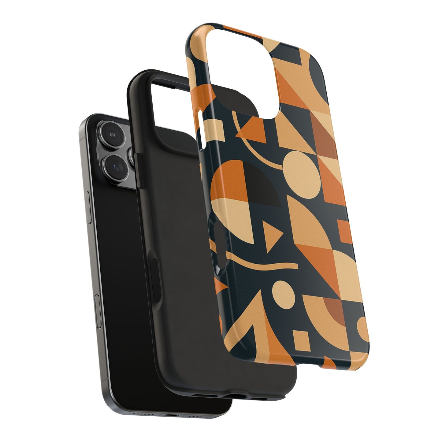 Coques de téléphone robustes à motifs géométriques