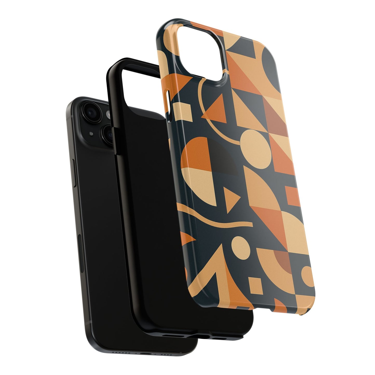 Coques de téléphone robustes à motifs géométriques