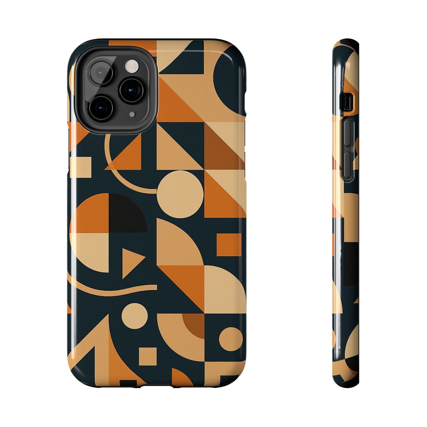 Coques de téléphone robustes à motifs géométriques