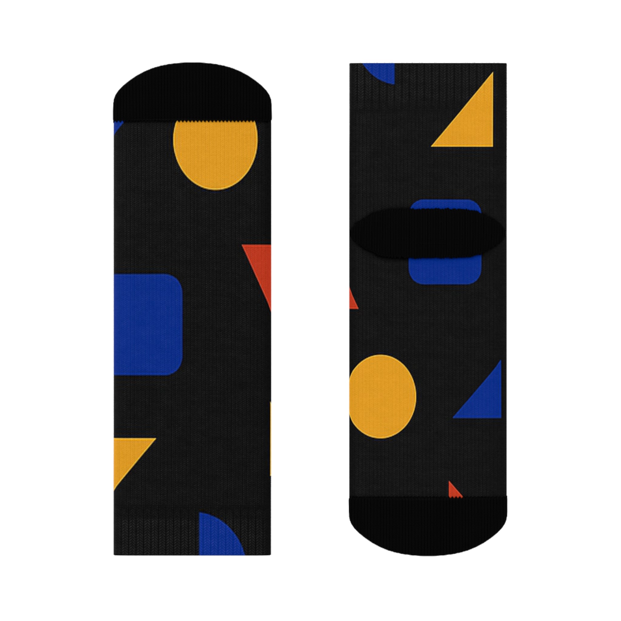 Chaussettes colorées à motifs géométriques