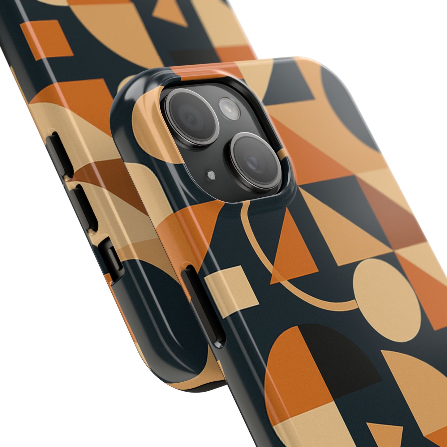 Coques de téléphone robustes à motifs géométriques