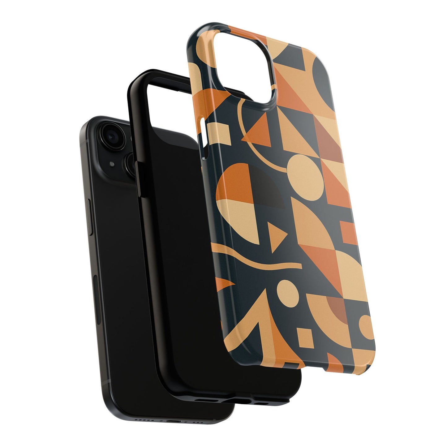 Coques de téléphone robustes à motifs géométriques