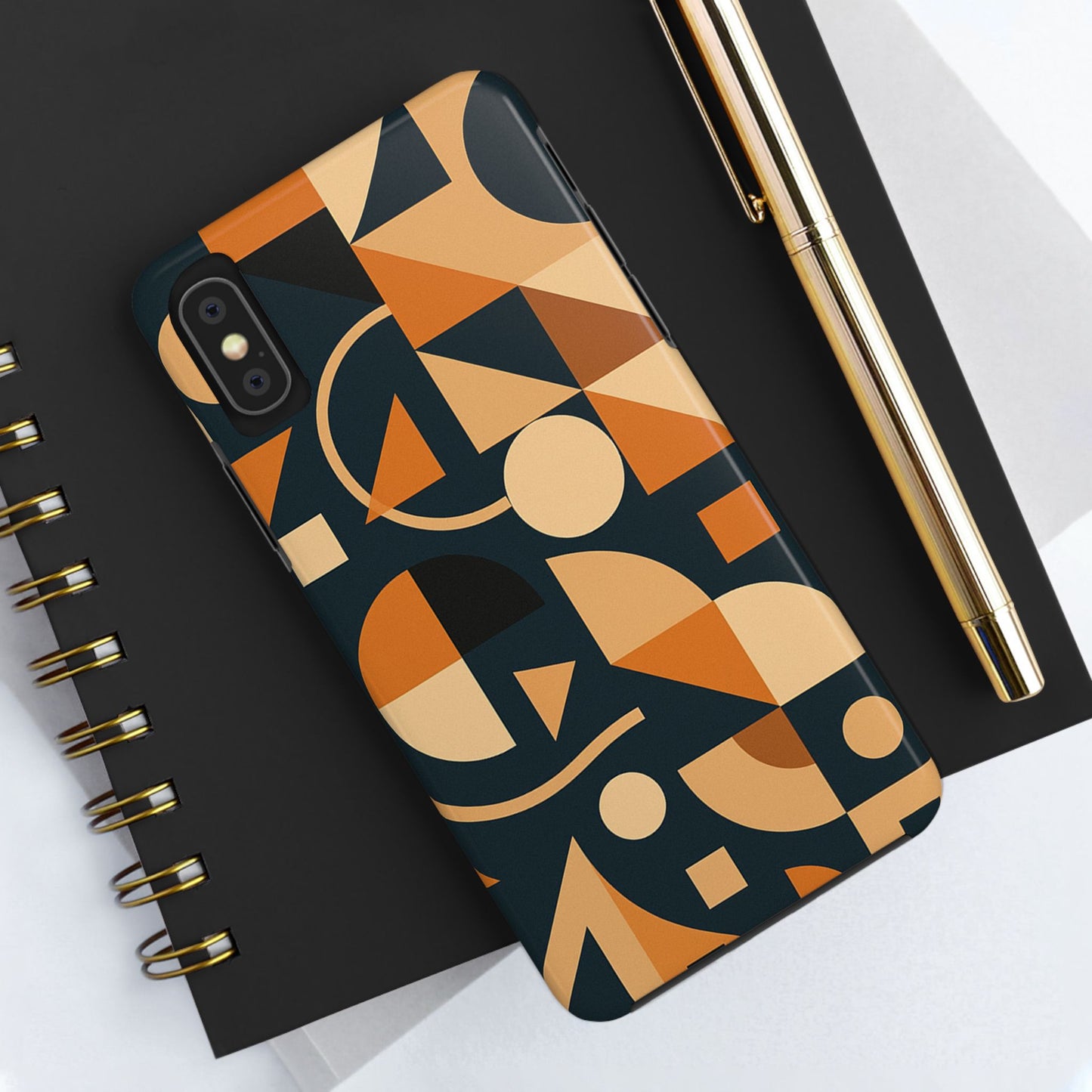 Coques de téléphone robustes à motifs géométriques