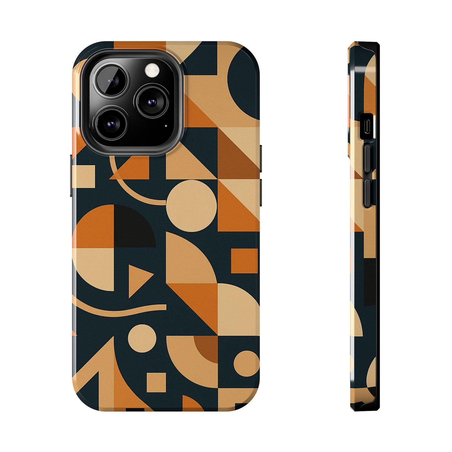 Coques de téléphone robustes à motifs géométriques