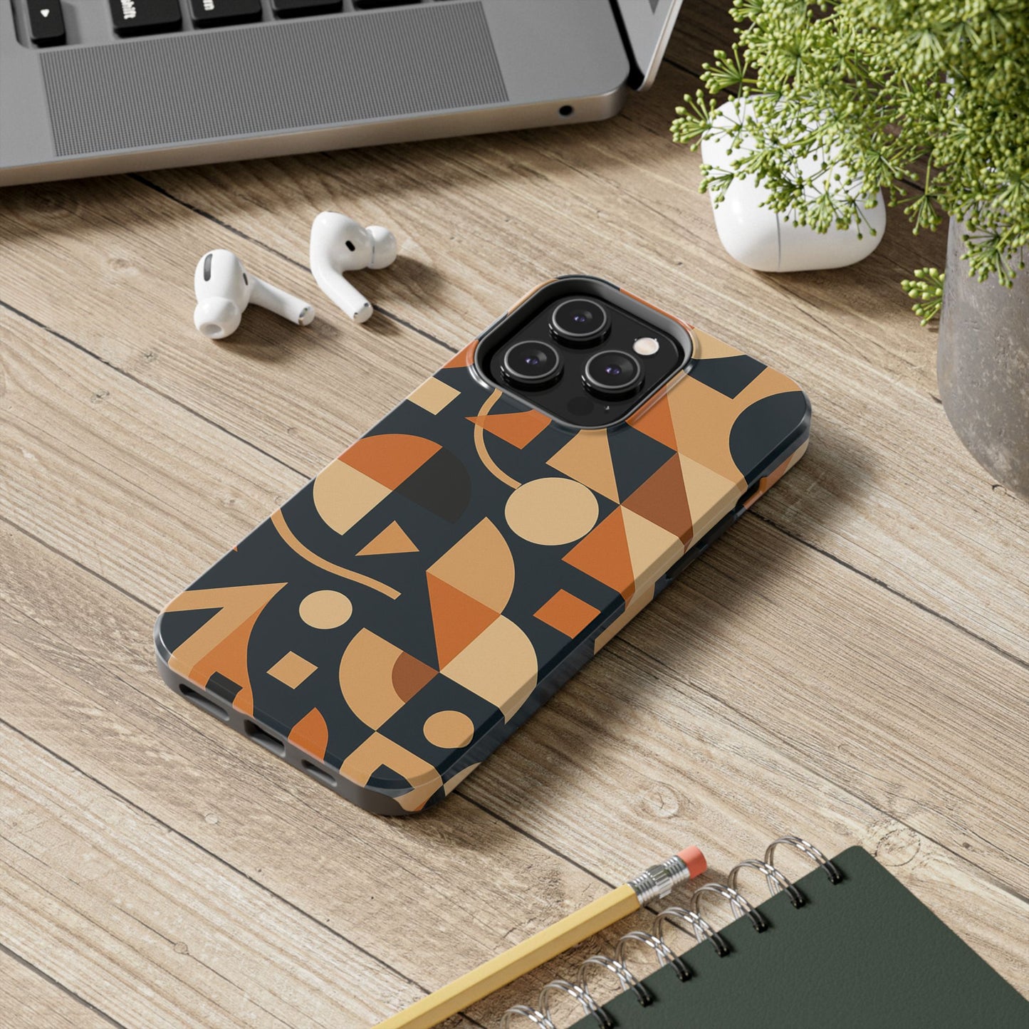Coques de téléphone robustes à motifs géométriques