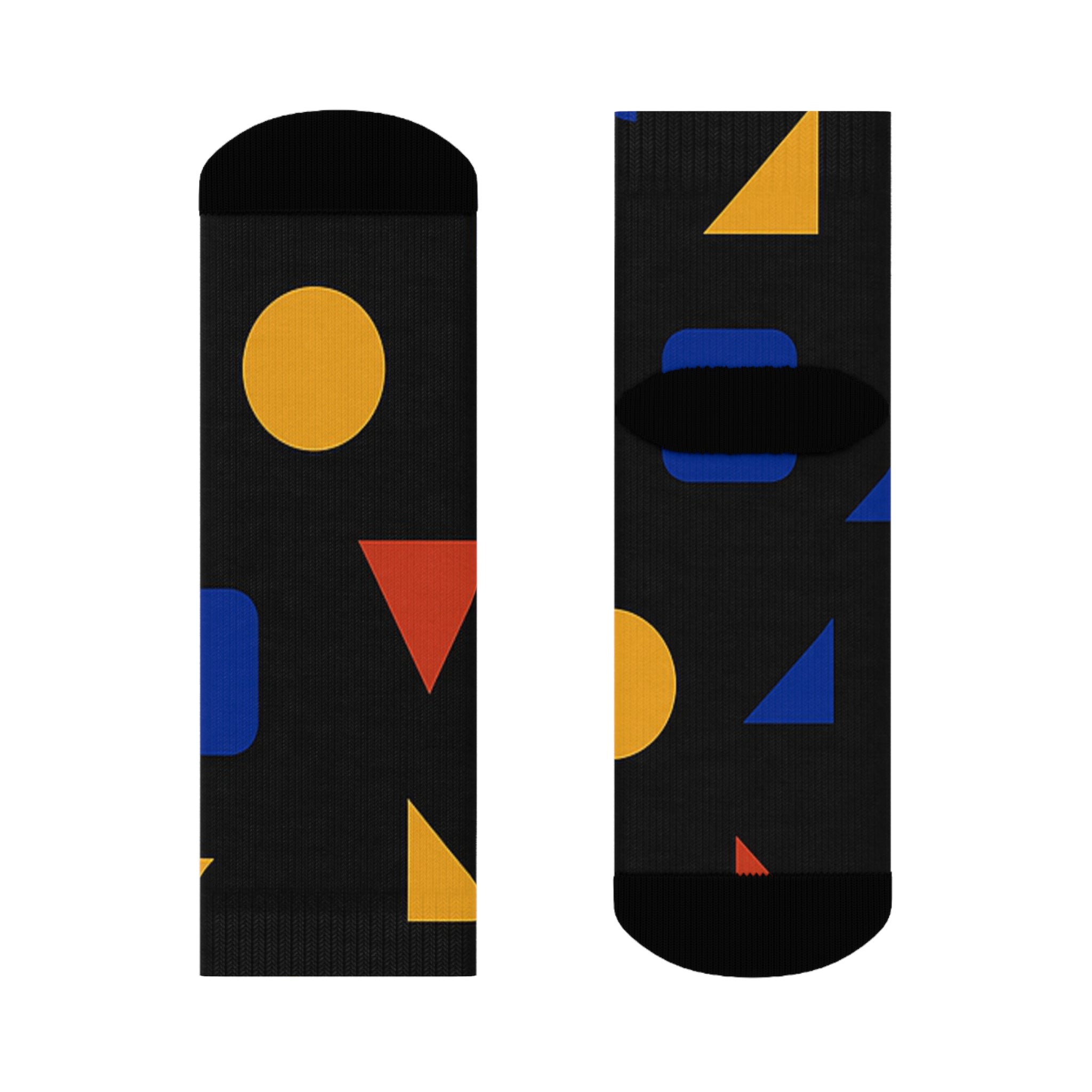 Chaussettes colorées à motifs géométriques