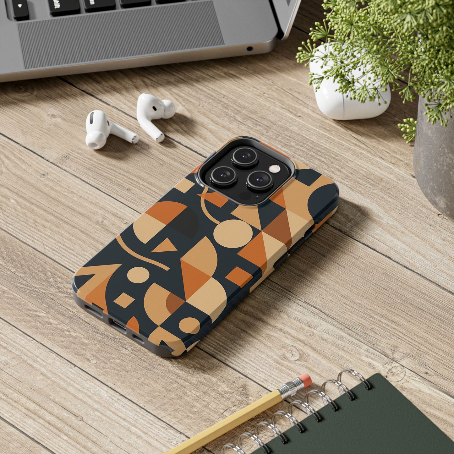Coques de téléphone robustes à motifs géométriques