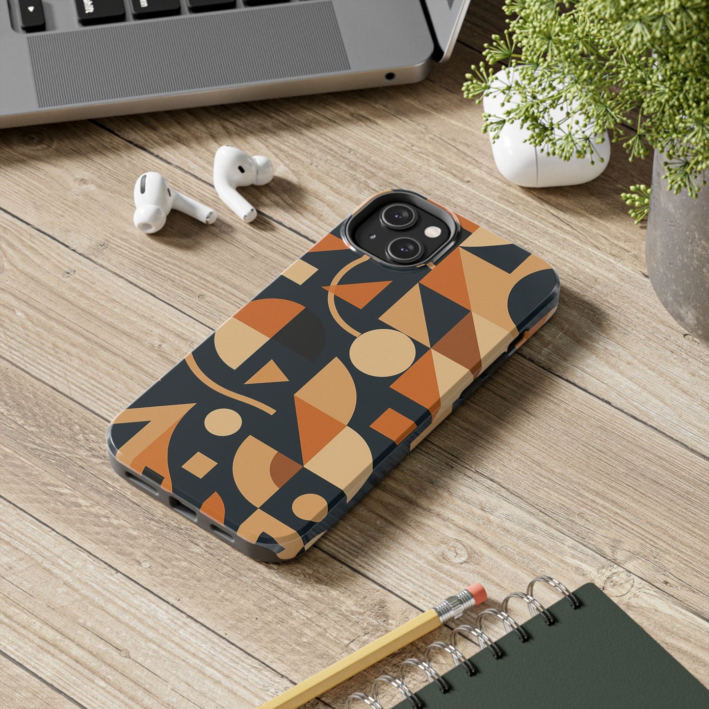 Coques de téléphone robustes à motifs géométriques