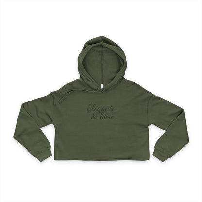 Sweat à capuche court femme