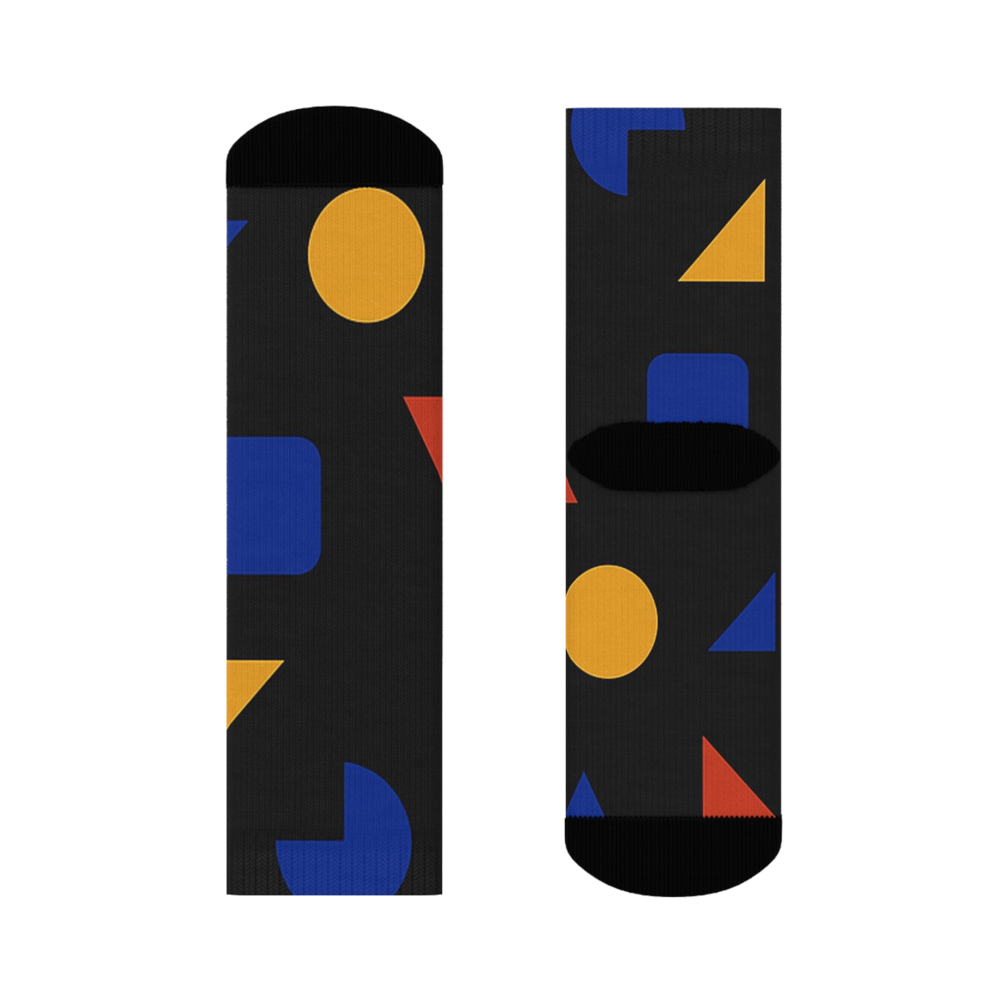 Chaussettes colorées à motifs géométriques