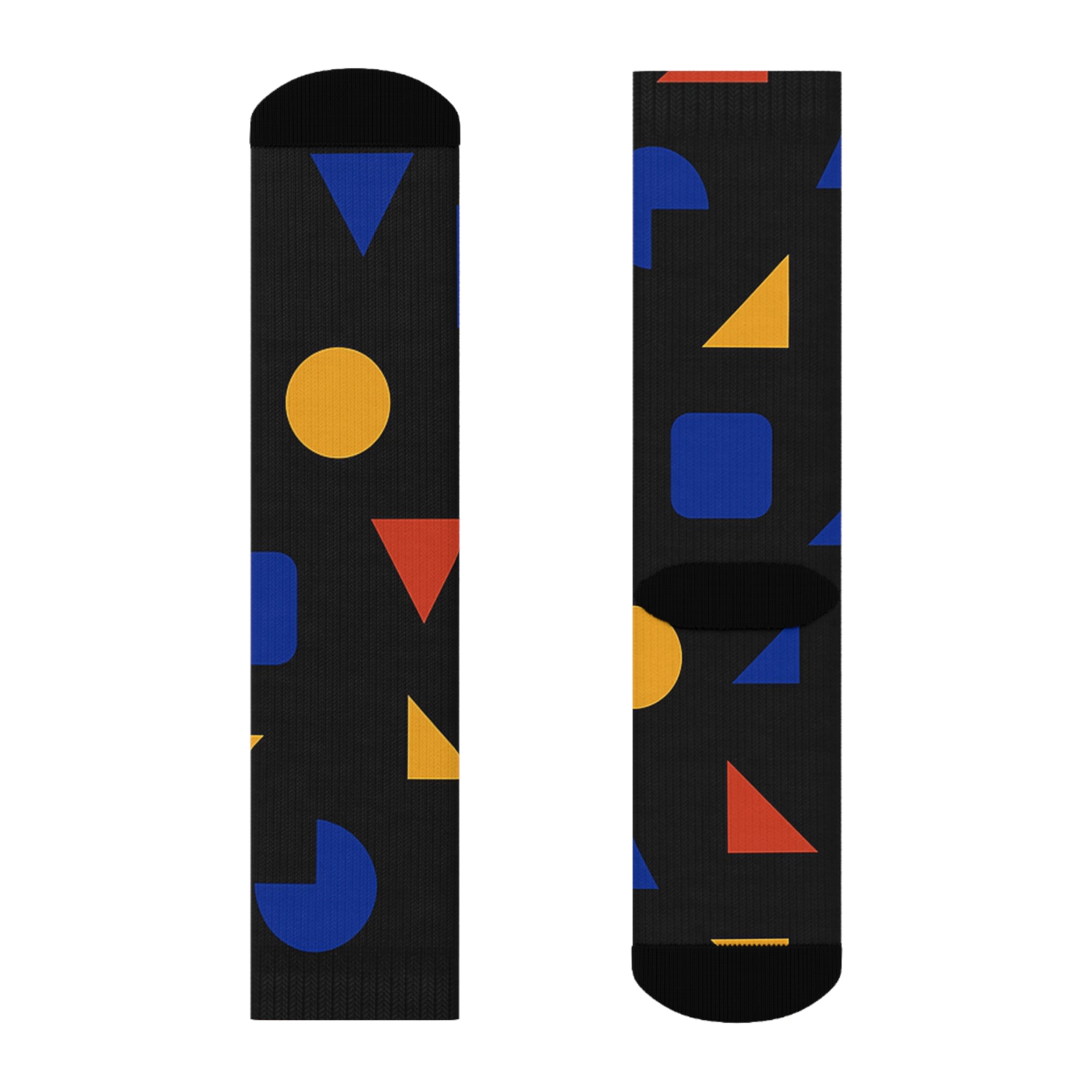 Chaussettes colorées à motifs géométriques