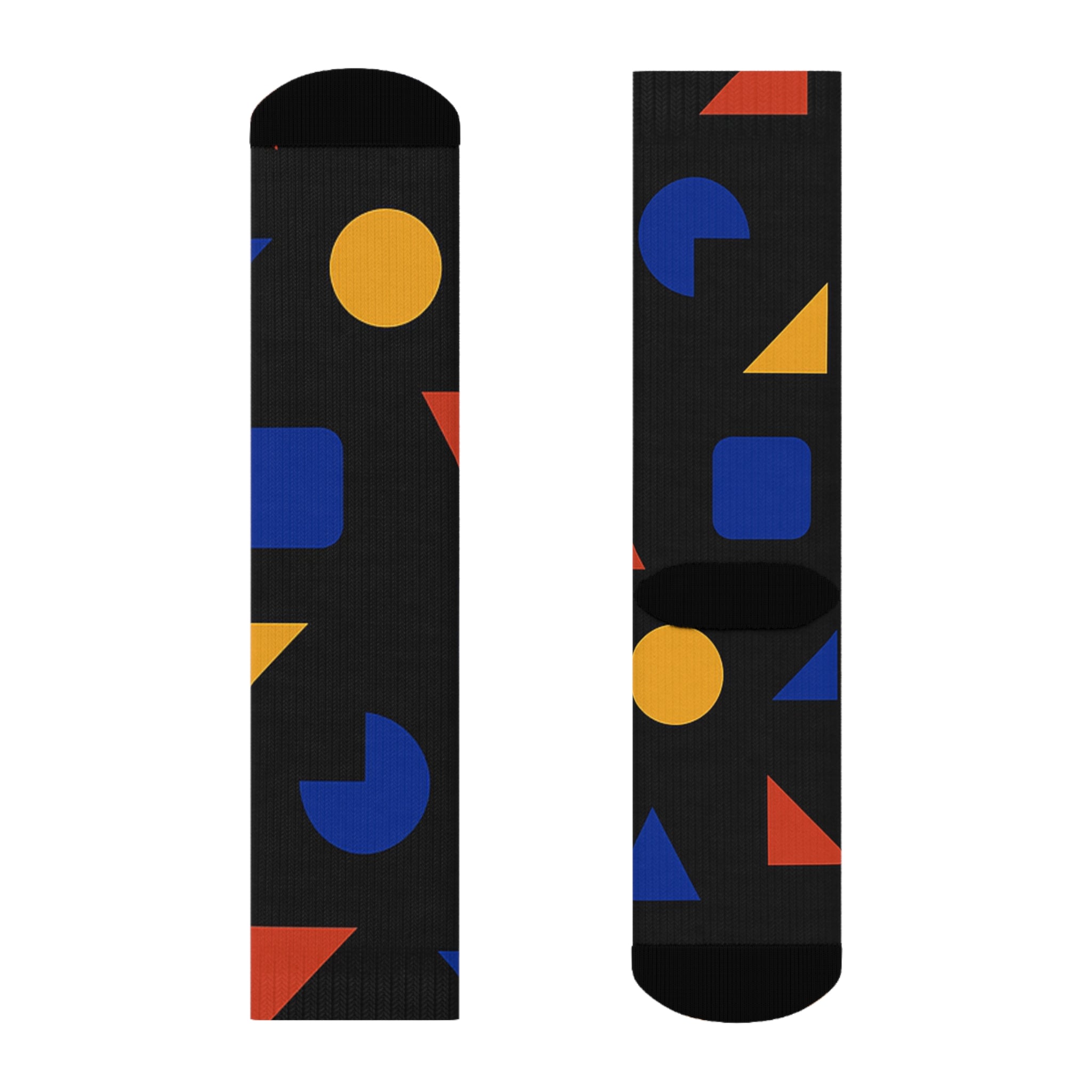 Chaussettes colorées à motifs géométriques