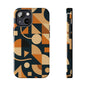 Coques de téléphone robustes à motifs géométriques