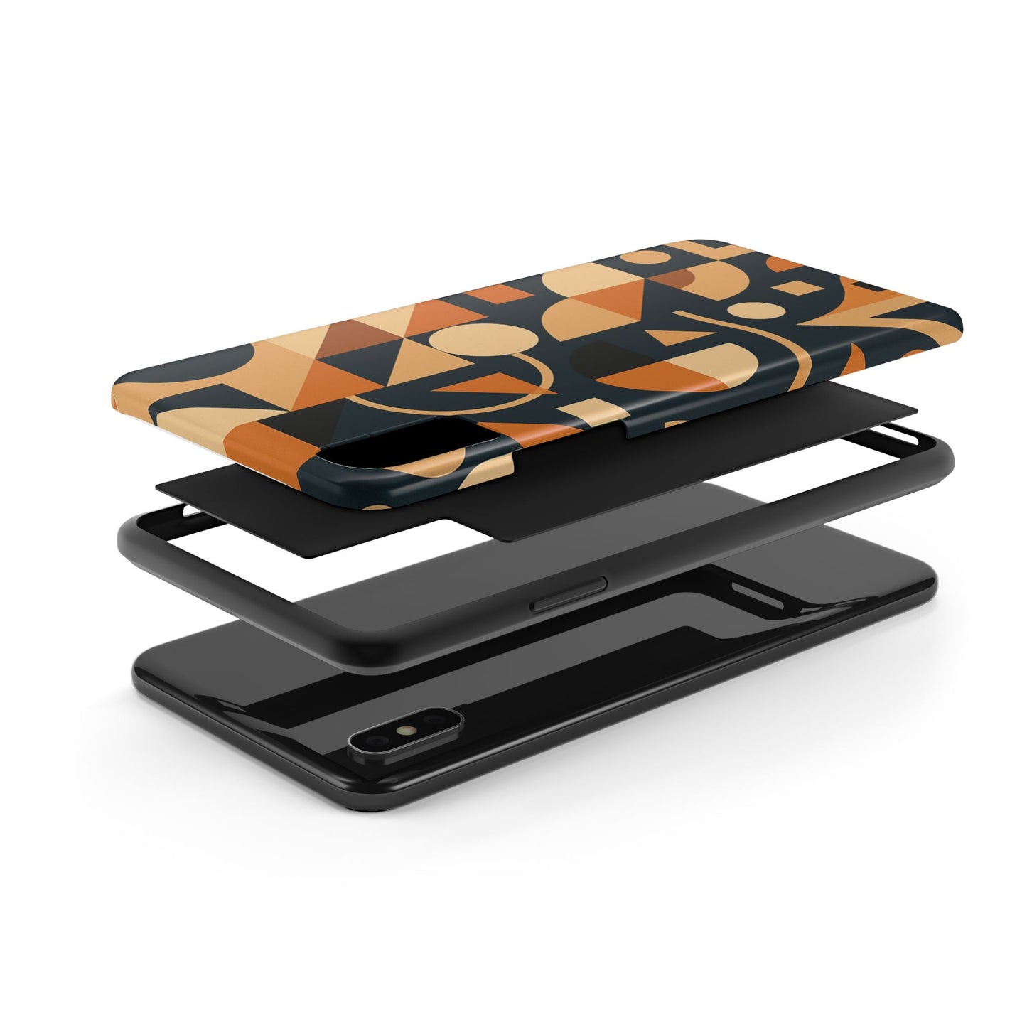 Coques de téléphone robustes à motifs géométriques