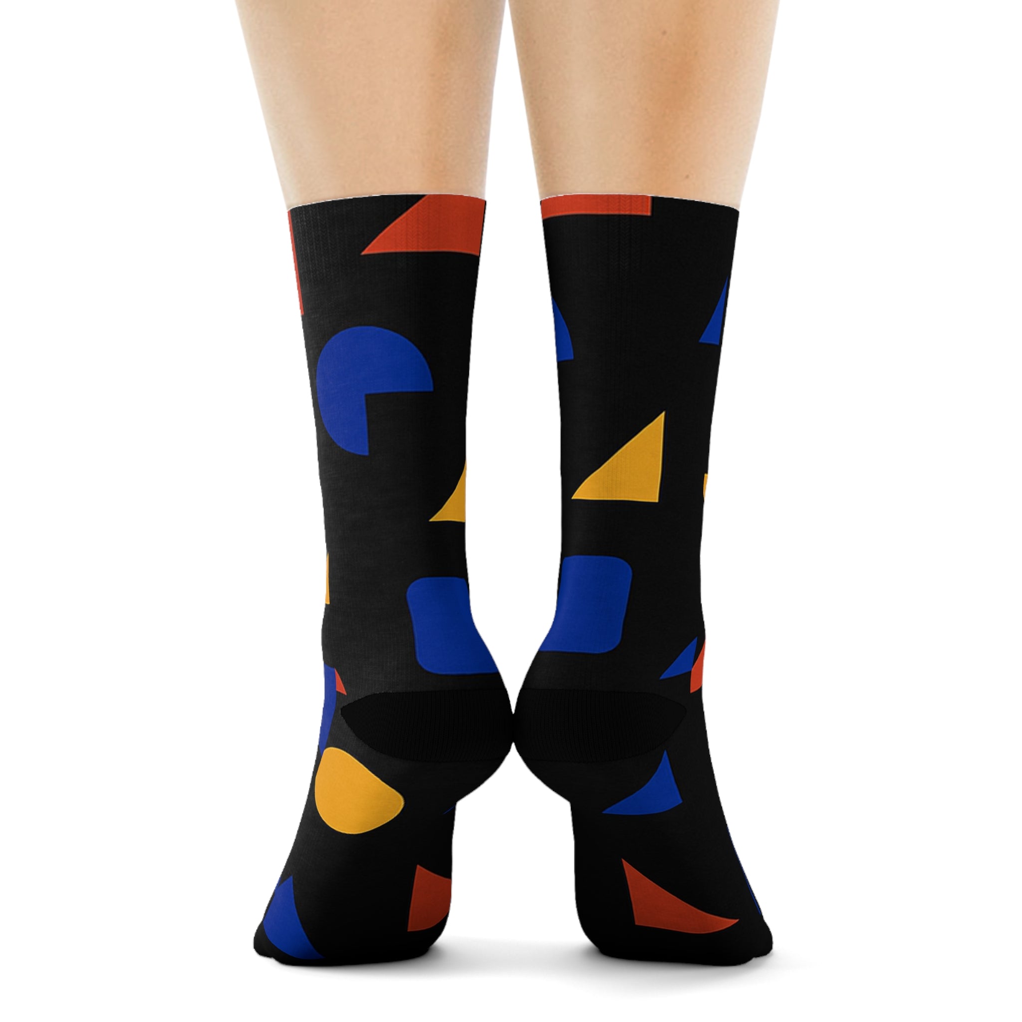 Chaussettes colorées à motifs géométriques