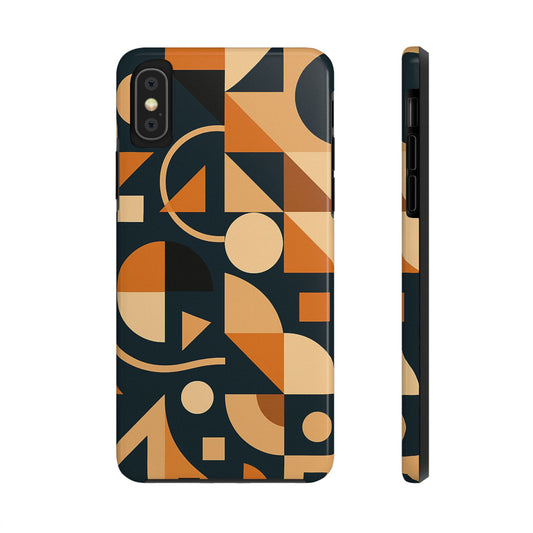 Coques de téléphone robustes à motifs géométriques