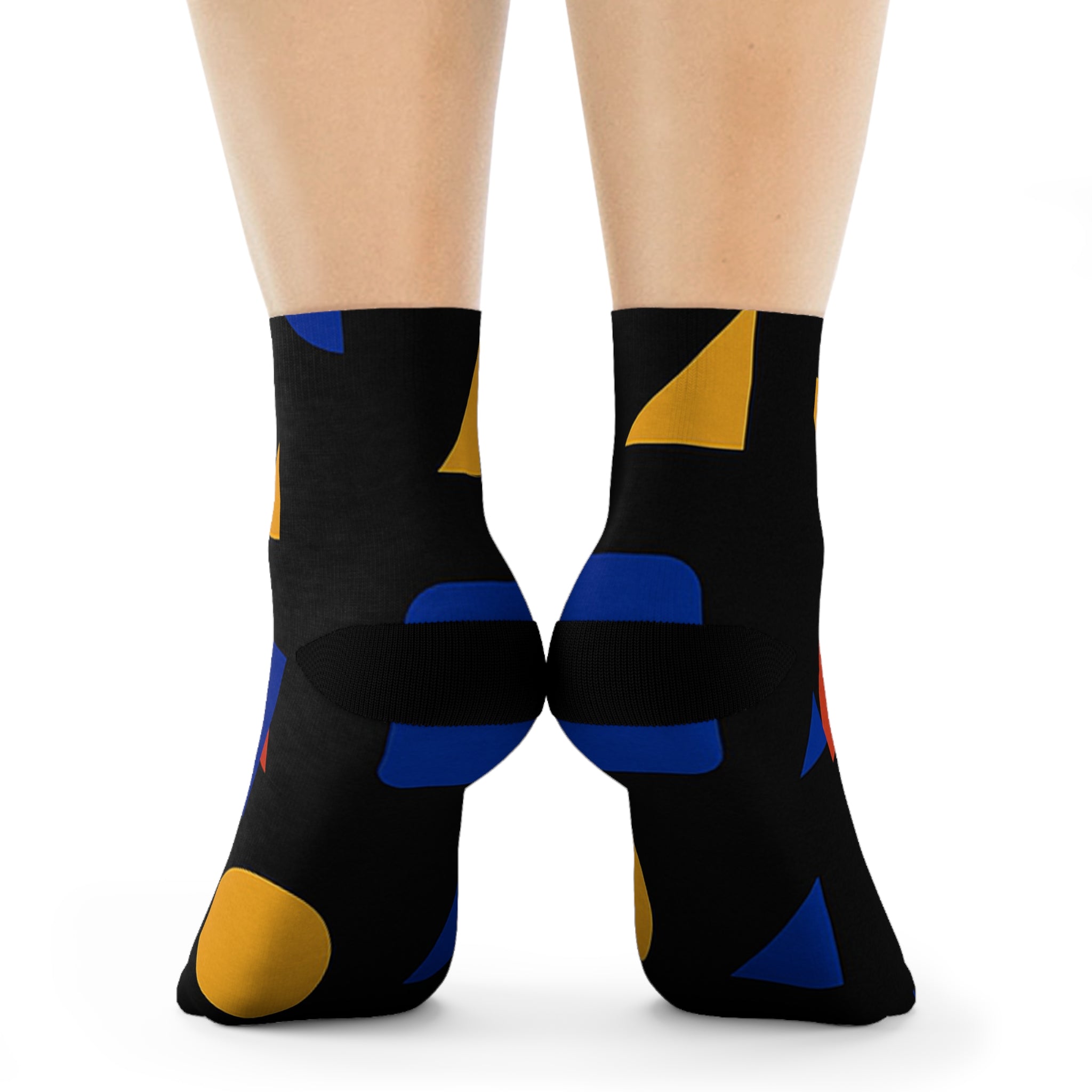 Chaussettes colorées à motifs géométriques