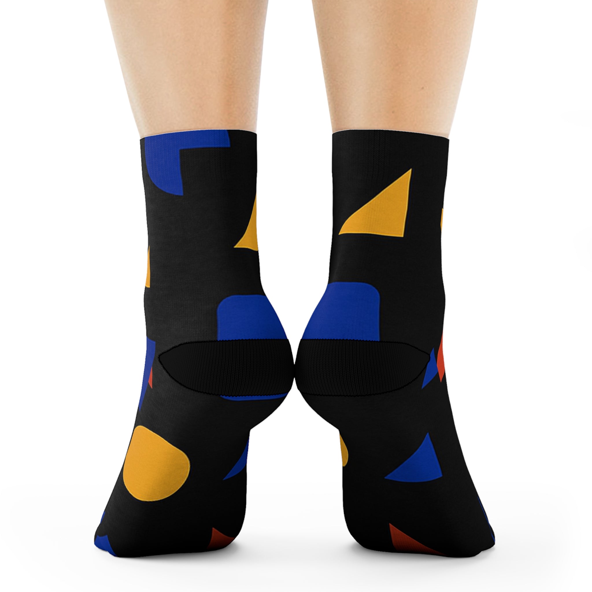 Chaussettes colorées à motifs géométriques