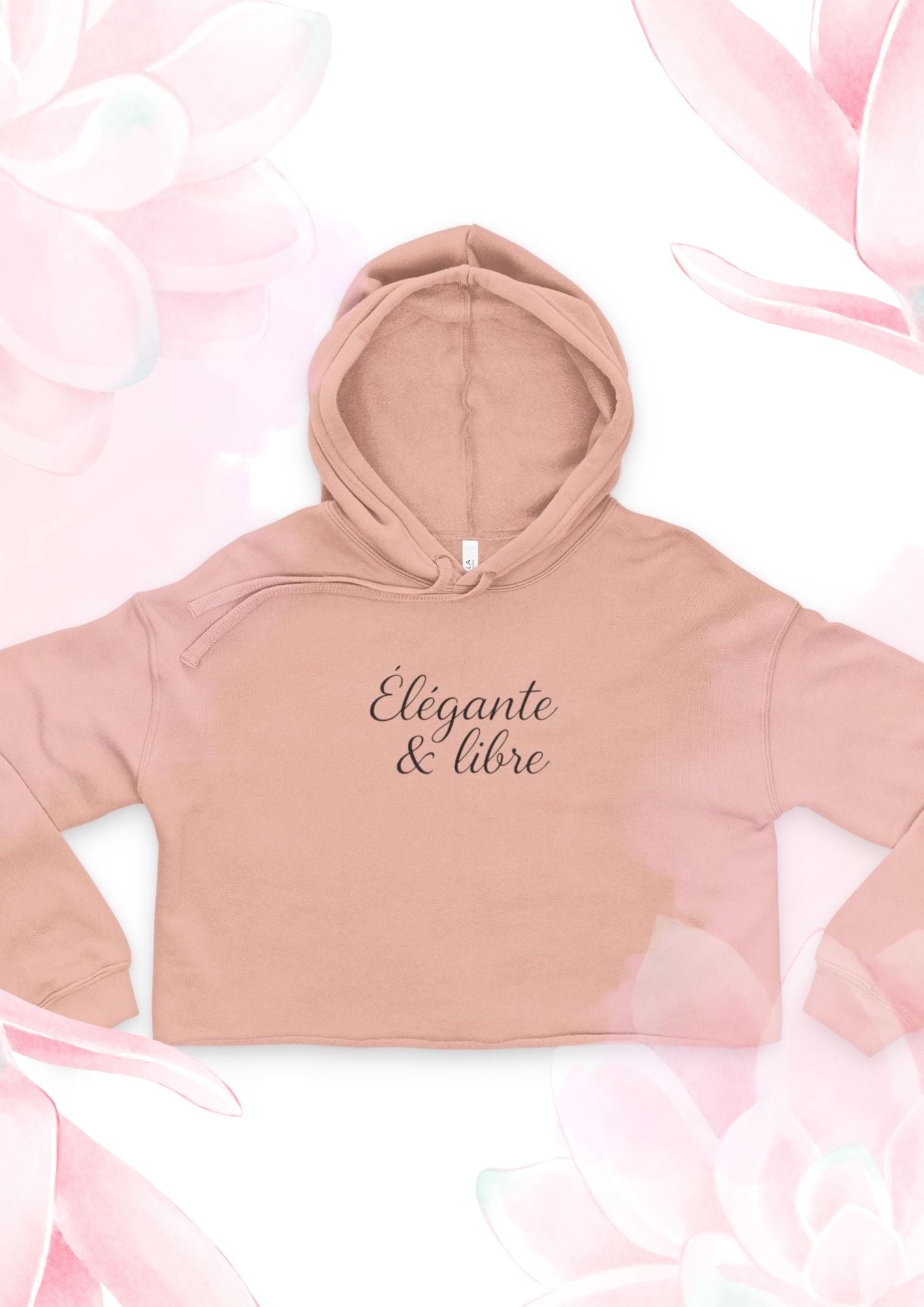 Sweat à capuche court femme